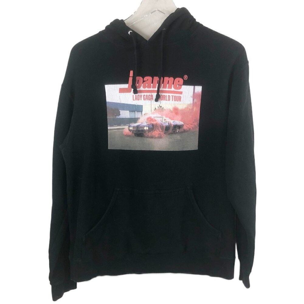 Lady Gaga Joanne Album Hoodie Size M Black Official Merchandise World Tour‎